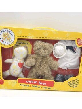 Build-A-Bear Workshop 2005 Sailor Bear Gift Set Boxed Plush Accessories